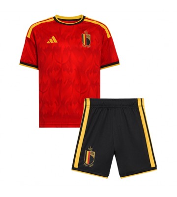 Belgien Hemmaställ Barn VM 2026 Kortärmad (+ Korta byxor)